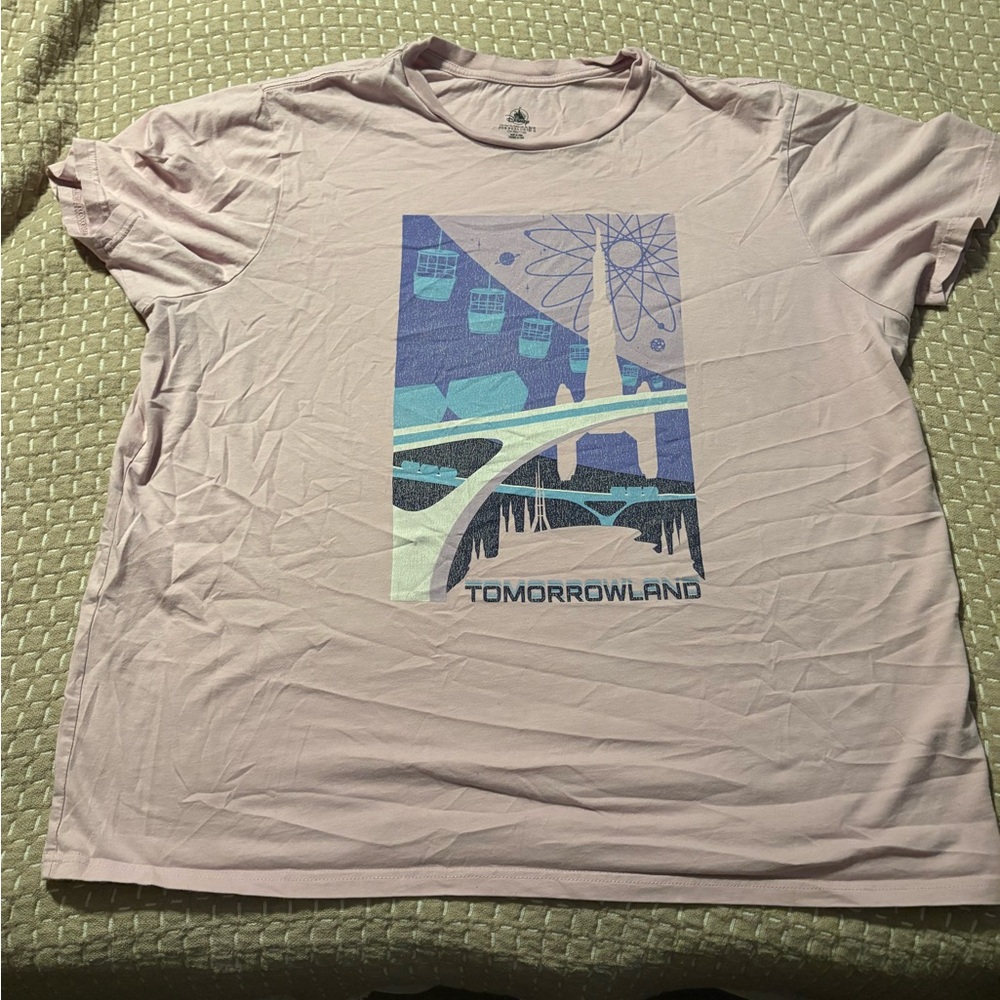 Disney Parks Pink Boxy Relaxed Short Sleeve T-Shirt